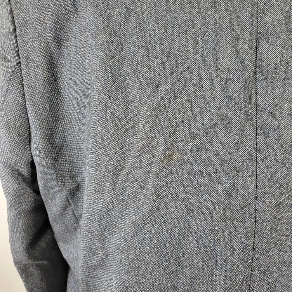 Paul Fredrick Men's Sport Coat Blazer Two Button Navy Wool‎ Flannel Size 50L